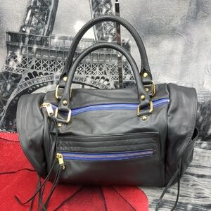 Rebecca Minkoff Rare Black And Blue Matinee Bag